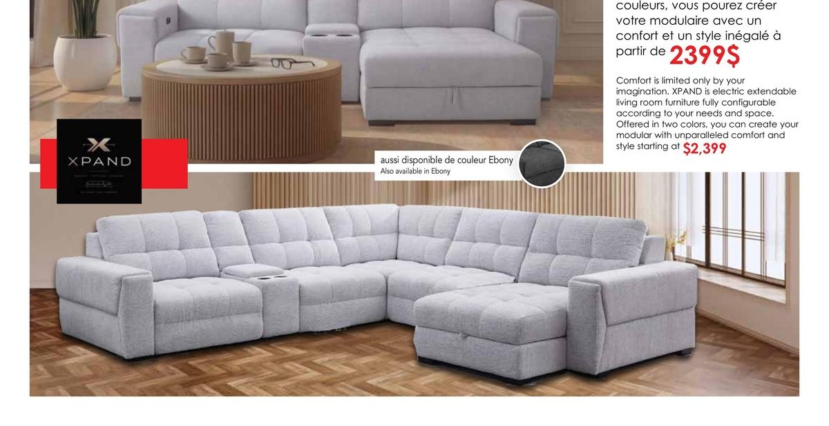 XPAND - Meuble de salon extensible électrique