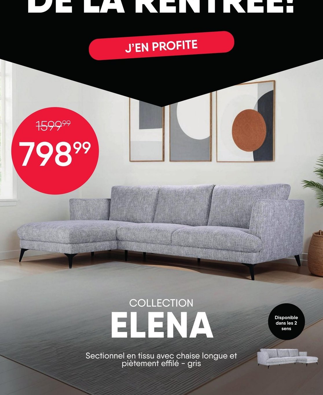 Collection Elena - Sectionnel