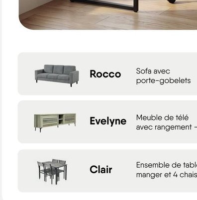 Evelyne Meuble de télé avec rangement - 55"