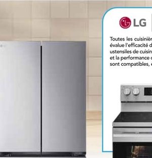 LG Réfrigérateur de 21 pi³/33 po, prof. de comp…