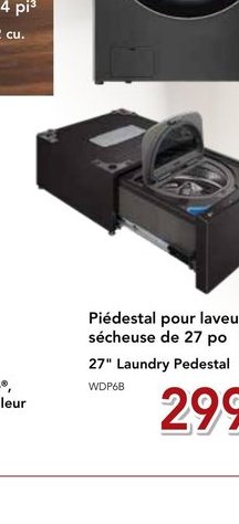Tour de buanderie LG 5.2 pi³ et 7.4 pi³ avec sé…