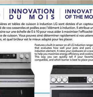 LG Cuisinière à induction autonome de 30 po, 6,…