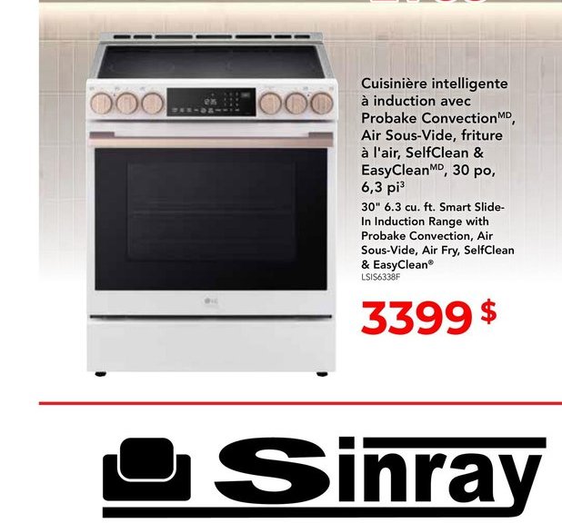 LG STUDIO 36" Induction Cooktop with Flex Cooki…
