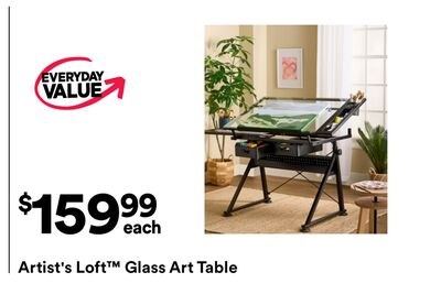 Artist's Loft Glass Art Table