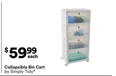 Collapsible Bin Cart by Simply Tidy