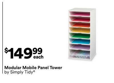 Modular Mobile Panel Tower by Simply Tidy
