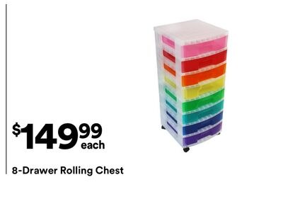 8-Drawer Rolling Chest