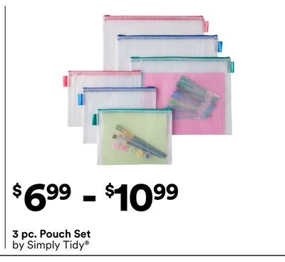 3 pc. Pouch set by Simply Tidy