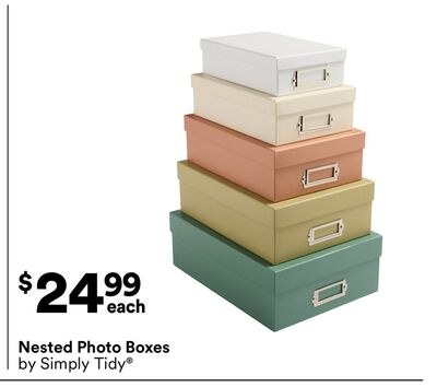 Nested Photo Boxes by Simply Tidy
