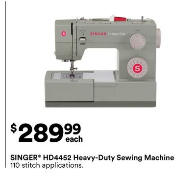 SINGER HD4452 Heavy-Duty Sewing Machine