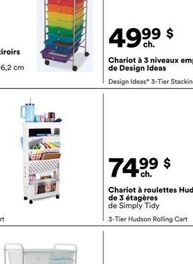 Chariot à roulettes de 10 tiroirs de Simply Tidy