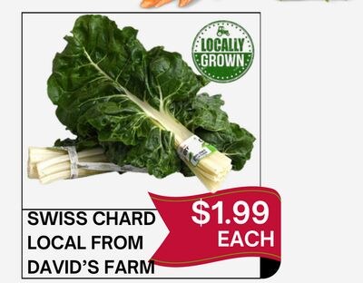 SWISS CHARD LOCAL FROM DAVID'S FARM