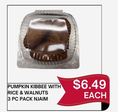 PUMPKIN KIBBEE WITH RICE & WALNUTS