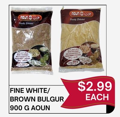 FINE WHITE/BROWN BULGUR