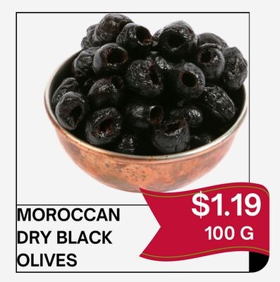 MOROCCAN DRY BLACK OLIVES