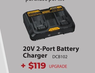 20V 2-Port Battery Charger