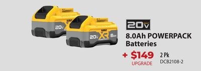 20v 8.0Ah POWERPACK Batteries