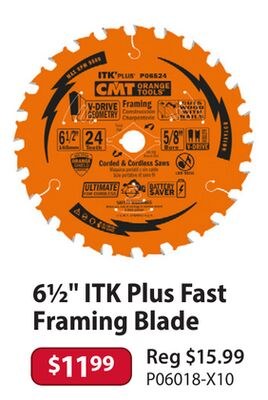 6½" ITK Plus Fast Framing Blade