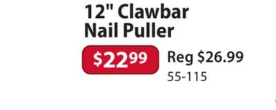 STANLEY Clawbar Nail Puller 12"
