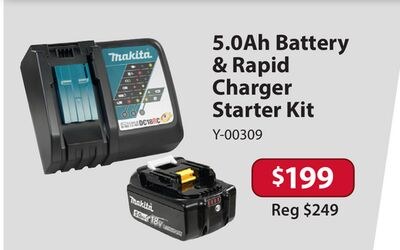 5.0Ah Battery & Rapid Charger Starter Kit