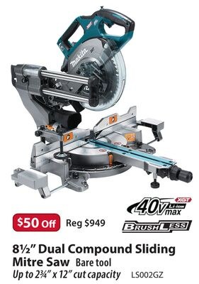 8½" Dual Compound Sliding Mitre Saw