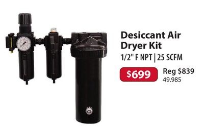 Desiccant Air Dryer Kit
