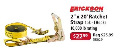 2" x 20' Ratchet Strap