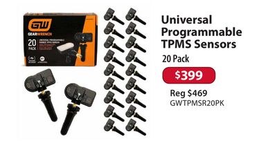GEARWRENCH Universal Programmable TPMS Sensors