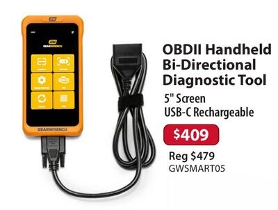 OBDII Handheld Bi-Directional Diagnostic Tool