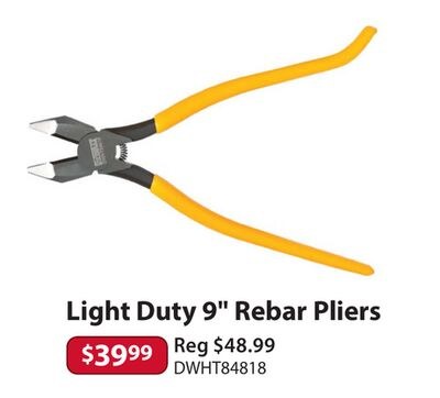 Light Duty 9" Rebar Pliers