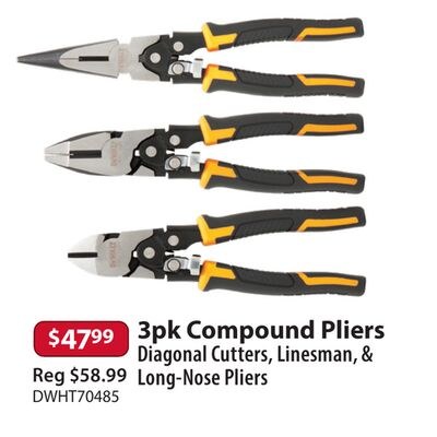 3pk Compound Pliers