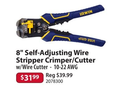 8" Self-Adjusting Wire Stripper Crimper/Cutter …
