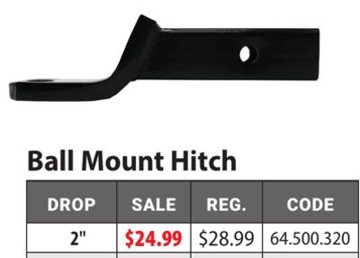 Ball Mount Hitch
