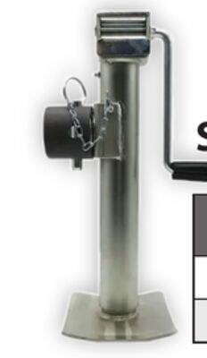 BRABER Side Wind Jack, Weld-on Collar 11"H, 10"…