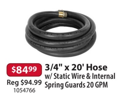 3/4" x 20' Hose