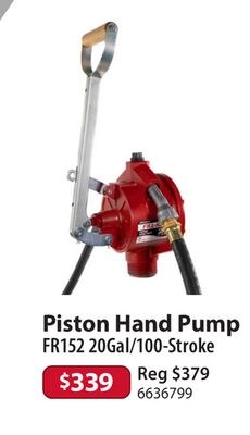 Piston Hand Pump