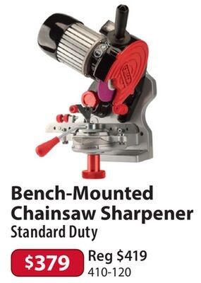 Bench-Mounted Chainsaw Sharpener