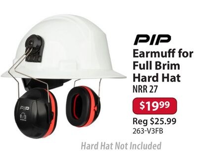 Earmuff for Full Brim Hard Hat