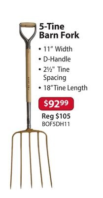 5-Tine Barn Fork