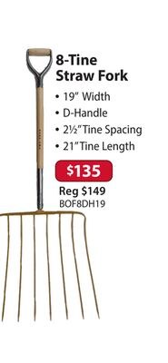 8-Tine Straw Fork
