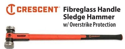 CRESCENT Fibreglass Handle Sledge Hammer w/ Ove…