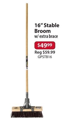 16" Stable Broom w/ extra brace