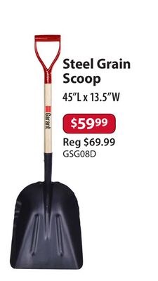 Steel Grain Scoop