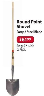 Round Point Shovel Forged Steel Blade