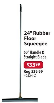 24" Rubber Floor Squeegee
