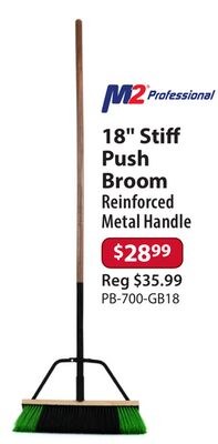 18" Stiff Push Broom