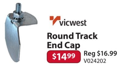 Round Track End Cap