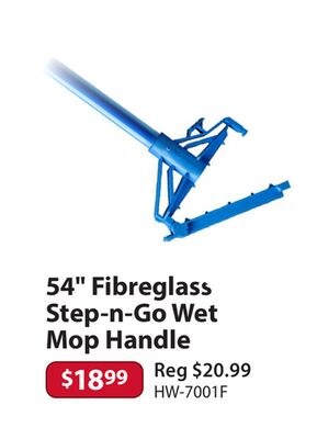54" Fibreglass Step-n-Go Wet Mop Handle