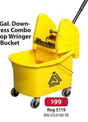 8 Gal. Down-Press Combo Mop Wringer & Bucket