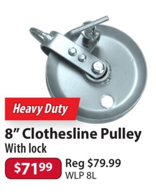 Heavy Duty 8" Clothesline Pulley